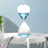 Maxbell Bubble Singing Hourglass Timer Decorative Handmade Office Bubble Glass Timer Blue