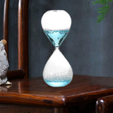 Maxbell Bubble Singing Hourglass Timer Decorative Handmade Office Bubble Glass Timer Blue