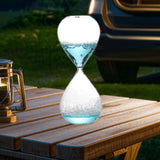 Maxbell Bubble Singing Hourglass Timer Decorative Handmade Office Bubble Glass Timer Blue