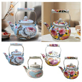 Maxbell Enamel Tea Kettle Multiuse with Handle 2.5L Teapot for Party Restaurant Home Style A