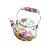 Maxbell Enamel Tea Kettle Multiuse with Handle 2.5L Teapot for Party Restaurant Home Style A