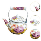 Maxbell Enamel Tea Kettle Multiuse with Handle 2.5L Teapot for Party Restaurant Home Style A