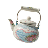 Maxbell Enamel Tea Kettle Multiuse with Handle 2.5L Teapot for Party Restaurant Home Style C
