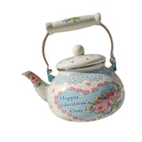 Maxbell Enamel Tea Kettle Multiuse with Handle 2.5L Teapot for Party Restaurant Home Style C