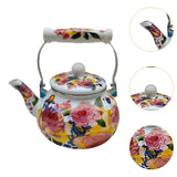 Maxbell Enamel Tea Kettle Multiuse with Handle 2.5L Teapot for Party Restaurant Home Style D