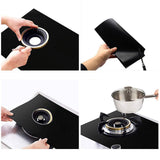 Maxbell 3 Pieces Stove Burner Covers Nonstick Washable Reusable Gas Range Protectors thick 0.25mm