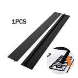 Maxbell Gap Cover Black Flexible Seal Strip for Furniture Oven Easy to Install 25 Inch