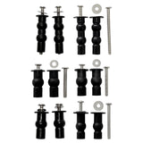 Maxbell 1 Pair Toilet Seat Screw and Bolt Kit High Reliability Sturdy Easily Install Double Ball
