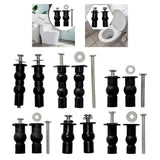 Maxbell 1 Pair Toilet Seat Screw and Bolt Kit High Reliability Sturdy Easily Install Double Ball