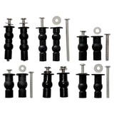 Maxbell 1 Pair Toilet Seat Screw and Bolt Kit High Reliability Sturdy Easily Install Double Ball