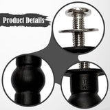 Maxbell 1 Pair Toilet Seat Screw and Bolt Kit High Reliability Sturdy Easily Install Double Ball
