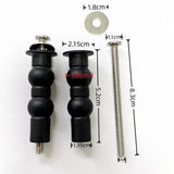 Maxbell 1 Pair Toilet Seat Screw and Bolt Kit High Reliability Sturdy Easily Install Double Ball