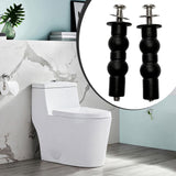 Maxbell 1 Pair Toilet Seat Screw and Bolt Kit High Reliability Sturdy Easily Install Double Ball