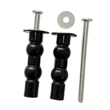 Maxbell 1 Pair Toilet Seat Screw and Bolt Kit High Reliability Sturdy Easily Install Double Ball Glossy