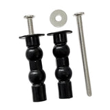Maxbell 1 Pair Toilet Seat Screw and Bolt Kit High Reliability Sturdy Easily Install Double Ball Glossy