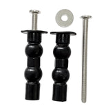 Maxbell 1 Pair Toilet Seat Screw and Bolt Kit High Reliability Sturdy Easily Install Double Ball Glossy