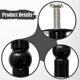 Maxbell 1 Pair Toilet Seat Screw and Bolt Kit High Reliability Sturdy Easily Install Double Ball Glossy