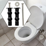 Maxbell 1 Pair Toilet Seat Screw and Bolt Kit High Reliability Sturdy Easily Install Double Ball Glossy