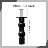 Maxbell 1 Pair Toilet Seat Screw and Bolt Kit High Reliability Sturdy Easily Install Double Ball Glossy