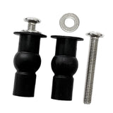 Maxbell 1 Pair Toilet Seat Screw and Bolt Kit High Reliability Sturdy Easily Install M6