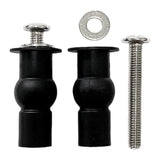 Maxbell 1 Pair Toilet Seat Screw and Bolt Kit High Reliability Sturdy Easily Install M6
