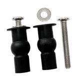 Maxbell 1 Pair Toilet Seat Screw and Bolt Kit High Reliability Sturdy Easily Install M6