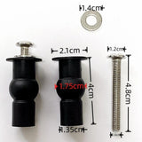 Maxbell 1 Pair Toilet Seat Screw and Bolt Kit High Reliability Sturdy Easily Install M6