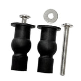 Maxbell 1 Pair Toilet Seat Screw and Bolt Kit High Reliability Sturdy Easily Install M5 Long
