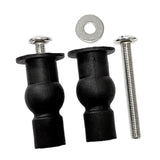 Maxbell 1 Pair Toilet Seat Screw and Bolt Kit High Reliability Sturdy Easily Install M5 Long