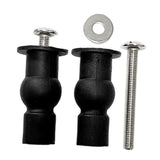 Maxbell 1 Pair Toilet Seat Screw and Bolt Kit High Reliability Sturdy Easily Install M5 Long