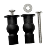 Maxbell 1 Pair Toilet Seat Screw and Bolt Kit High Reliability Sturdy Easily Install M5 Long