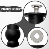 Maxbell 1 Pair Toilet Seat Screw and Bolt Kit High Reliability Sturdy Easily Install M5 Long