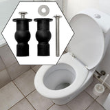 Maxbell 1 Pair Toilet Seat Screw and Bolt Kit High Reliability Sturdy Easily Install M5 Long