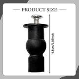 Maxbell 1 Pair Toilet Seat Screw and Bolt Kit High Reliability Sturdy Easily Install M5 Long