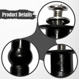 Maxbell 1 Pair Toilet Seat Screw and Bolt Kit High Reliability Sturdy Easily Install M5
