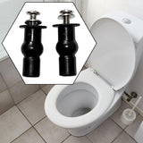 Maxbell 1 Pair Toilet Seat Screw and Bolt Kit High Reliability Sturdy Easily Install M5