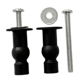 Maxbell 1 Pair Toilet Seat Screw and Bolt Kit High Reliability Sturdy Easily Install M4