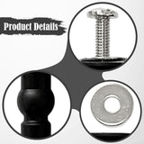 Maxbell 1 Pair Toilet Seat Screw and Bolt Kit High Reliability Sturdy Easily Install M4
