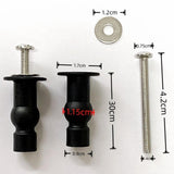 Maxbell 1 Pair Toilet Seat Screw and Bolt Kit High Reliability Sturdy Easily Install M4