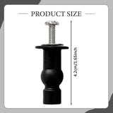 Maxbell 1 Pair Toilet Seat Screw and Bolt Kit High Reliability Sturdy Easily Install M4