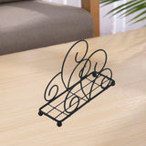 Maxbell Napkin Holder Rack Desktop Sturdy Tissue Storage Decorative Hand Towel Stand Black