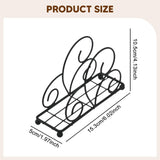 Maxbell Napkin Holder Rack Desktop Sturdy Tissue Storage Decorative Hand Towel Stand Black