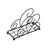 Maxbell Napkin Holder Rack Desktop Sturdy Tissue Storage Decorative Hand Towel Stand Black