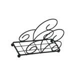 Maxbell Napkin Holder Rack Desktop Sturdy Tissue Storage Decorative Hand Towel Stand Black