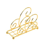 Maxbell Napkin Holder Rack Desktop Sturdy Tissue Storage Decorative Hand Towel Stand Gold