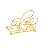 Maxbell Napkin Holder Rack Desktop Sturdy Tissue Storage Decorative Hand Towel Stand Gold