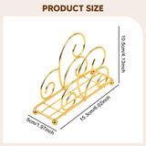 Maxbell Napkin Holder Rack Desktop Sturdy Tissue Storage Decorative Hand Towel Stand Gold
