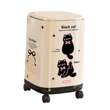 Maxbell Trash Can with 360° Universal Wheels with Lid for Apartment Dining Room Cafe