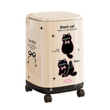 Maxbell Trash Can with 360° Universal Wheels with Lid for Apartment Dining Room Cafe