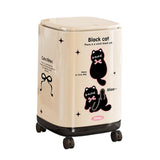 Maxbell Trash Can with 360° Universal Wheels with Lid for Apartment Dining Room Cafe